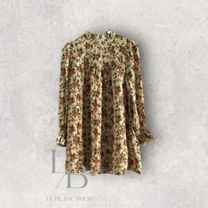 Reformation Jourdan Floral Mini Dress B866